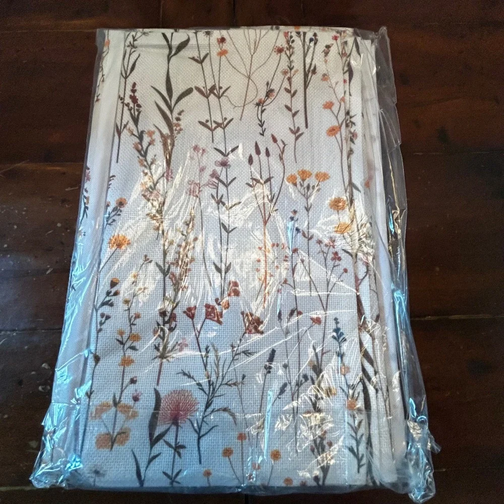 Ambesonne Table Runner & Placemats Set Floral Multicolor 16x72 5pc New
